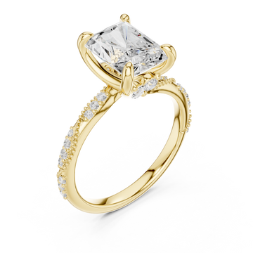 Gold Twilight Embrace Radiant Ring Right View