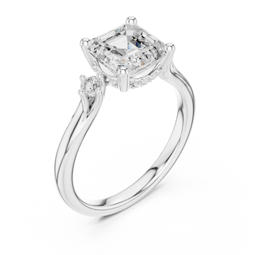  White Gold Radiant Illusion Artistry Ring Right View