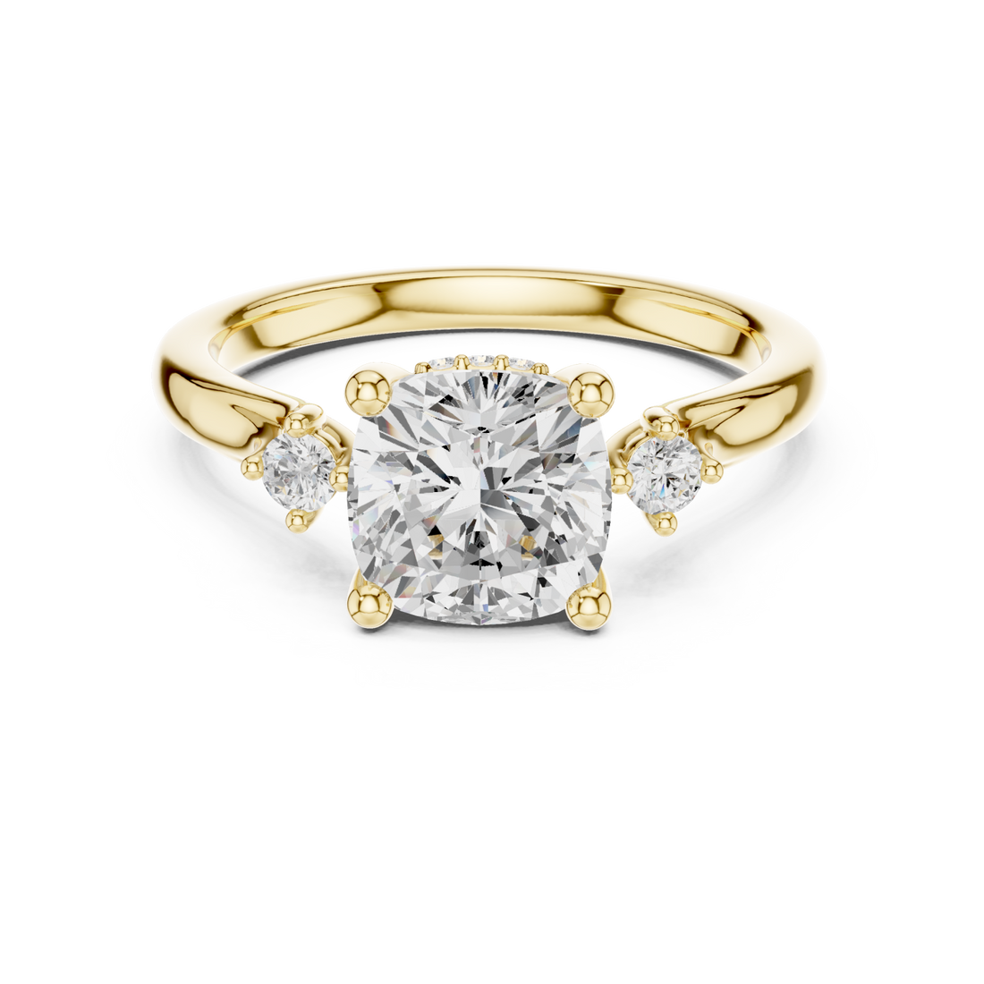 Gold Twilight Embrace Bypass Statement Ring Right View