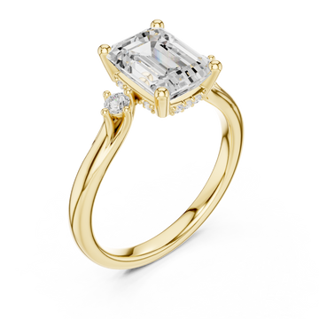 Gold Ethereal Silhouette Sculpted Ring Right View