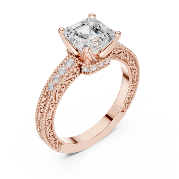  Rose Gold Enchanted Regal Solitaire Right View