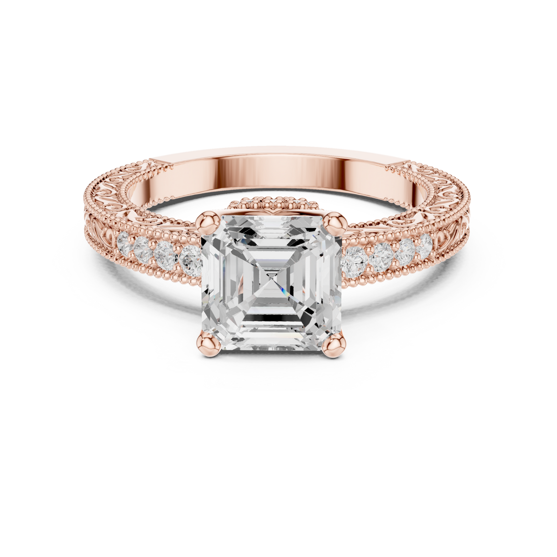  Rose Gold Enchanted Regal Solitaire Right View