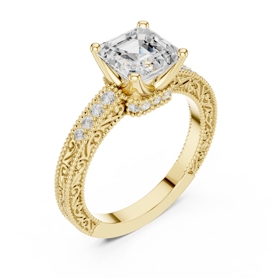 Gold Enchanted Regal Solitaire Right View