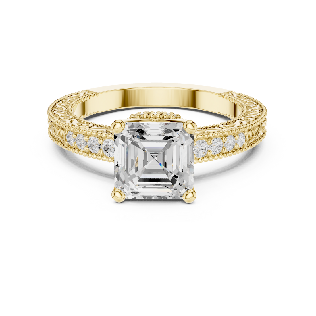 Gold Enchanted Regal Solitaire Right View