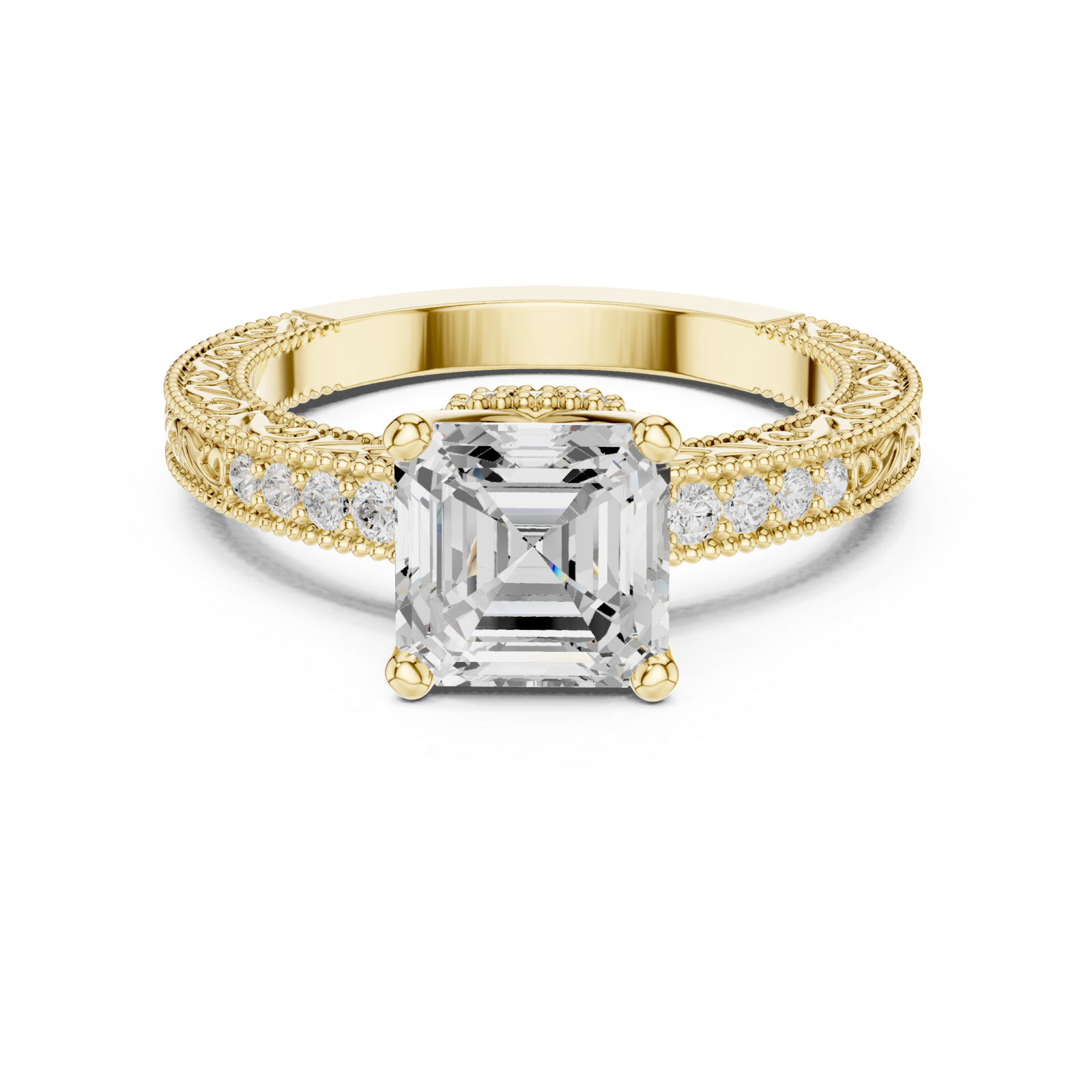  Gold Enchanted Regal Solitaire Front View