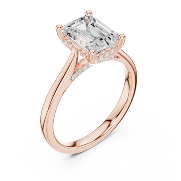  Rose Gold Infinite Grace Pavilion Arc Ring Right View