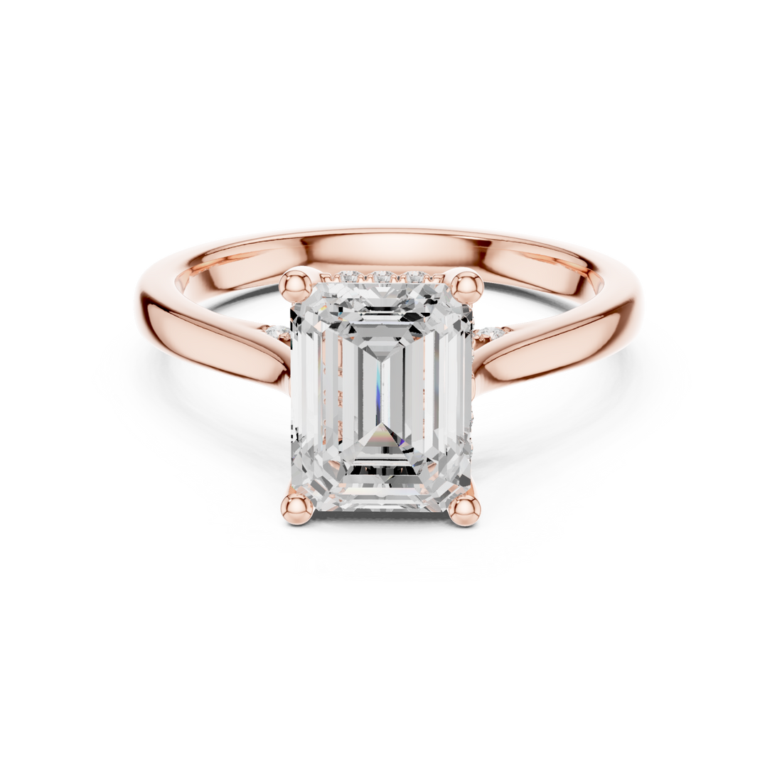  Rose Gold Infinite Grace Pavilion Arc Ring Right View