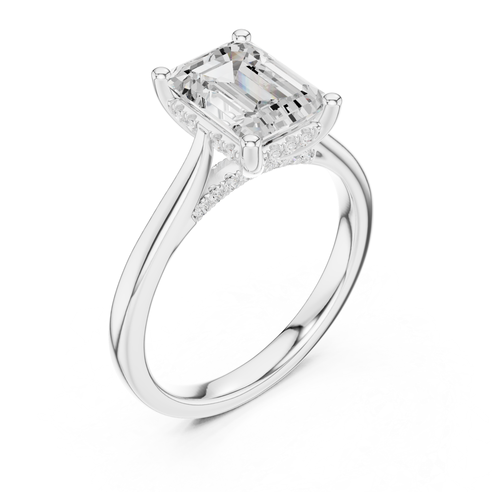  White Gold Infinite Grace Pavilion Arc Ring Right View
