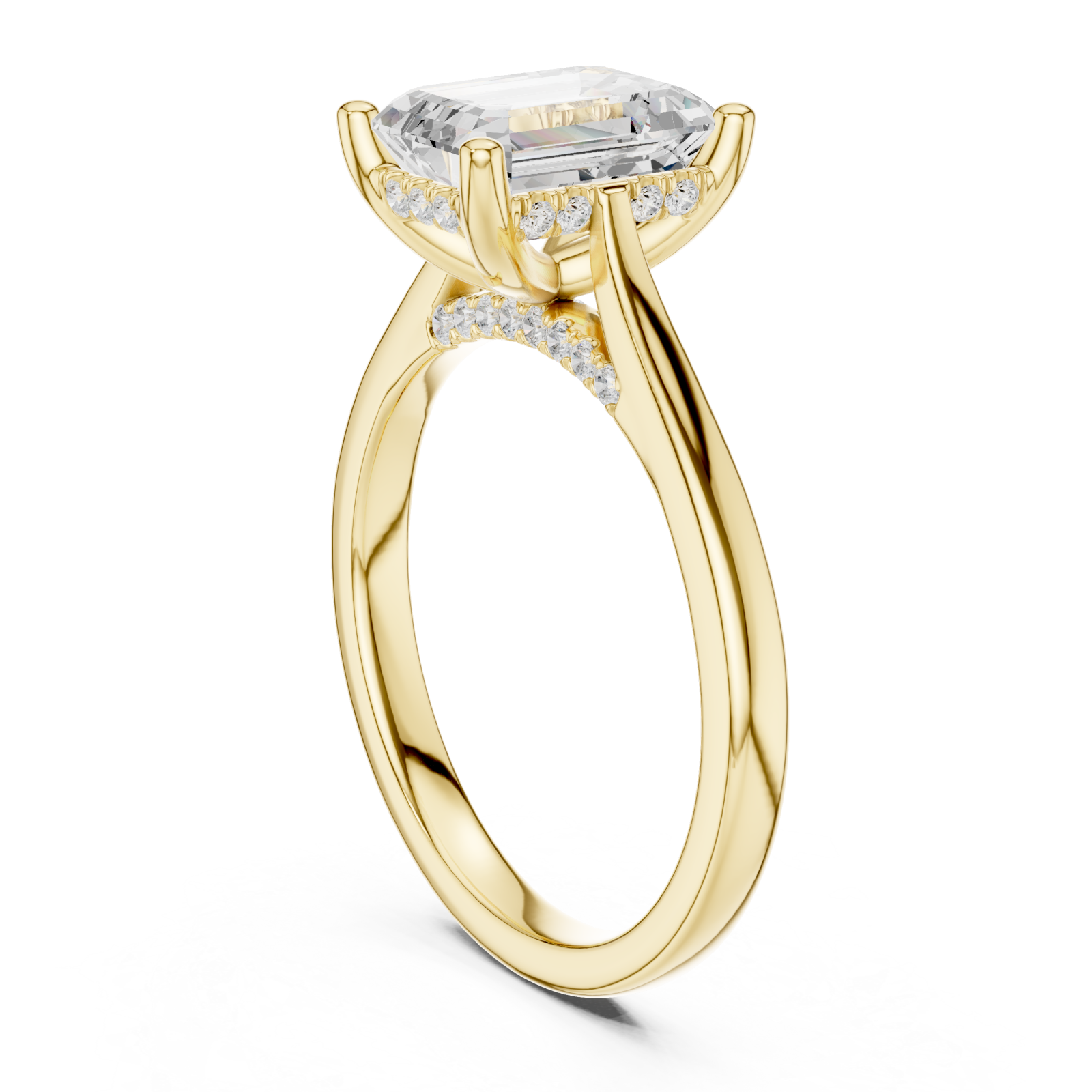  Gold Infinite Grace Pavilion Arc Ring Left View