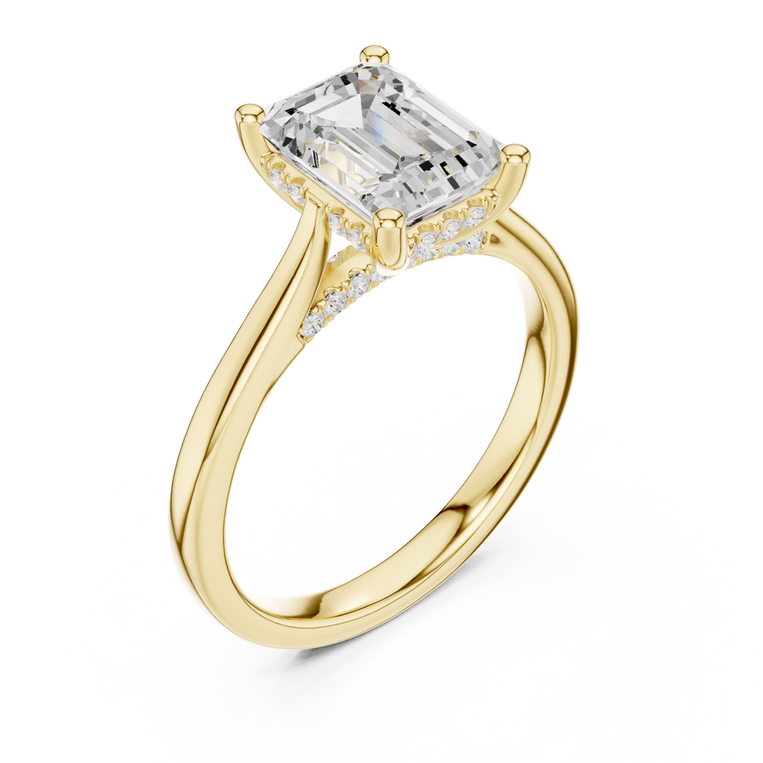 Gold Infinite Grace Pavilion Arc Ring Right View