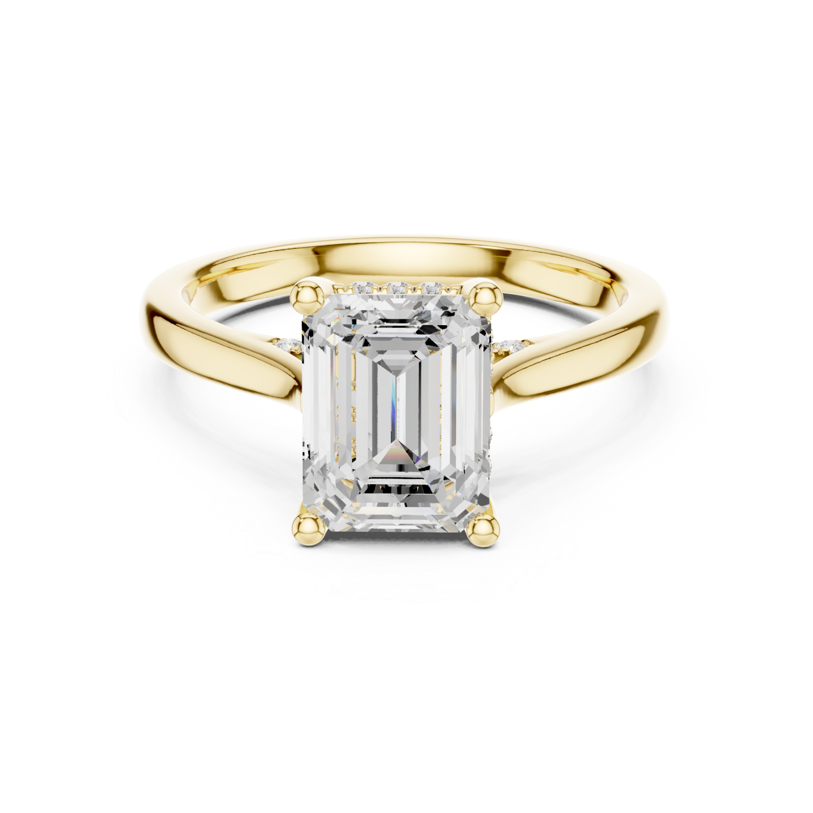  Gold Infinite Grace Pavilion Arc Ring Front View