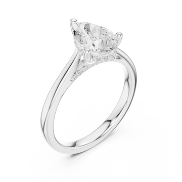  White Gold Enchanted Promise Luxe Statement Ring Right View