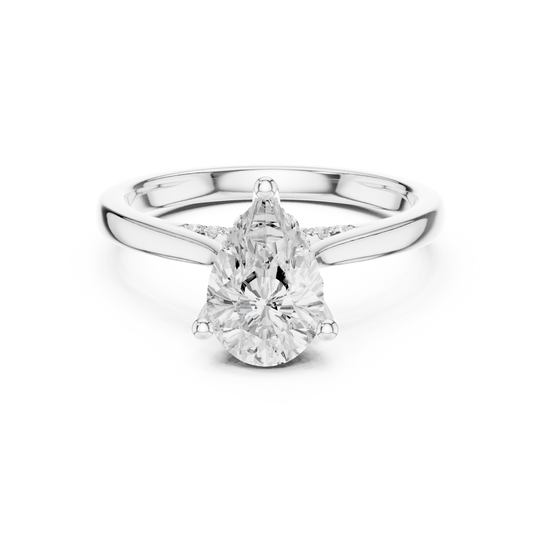  White Gold Enchanted Promise Luxe Statement Ring Right View