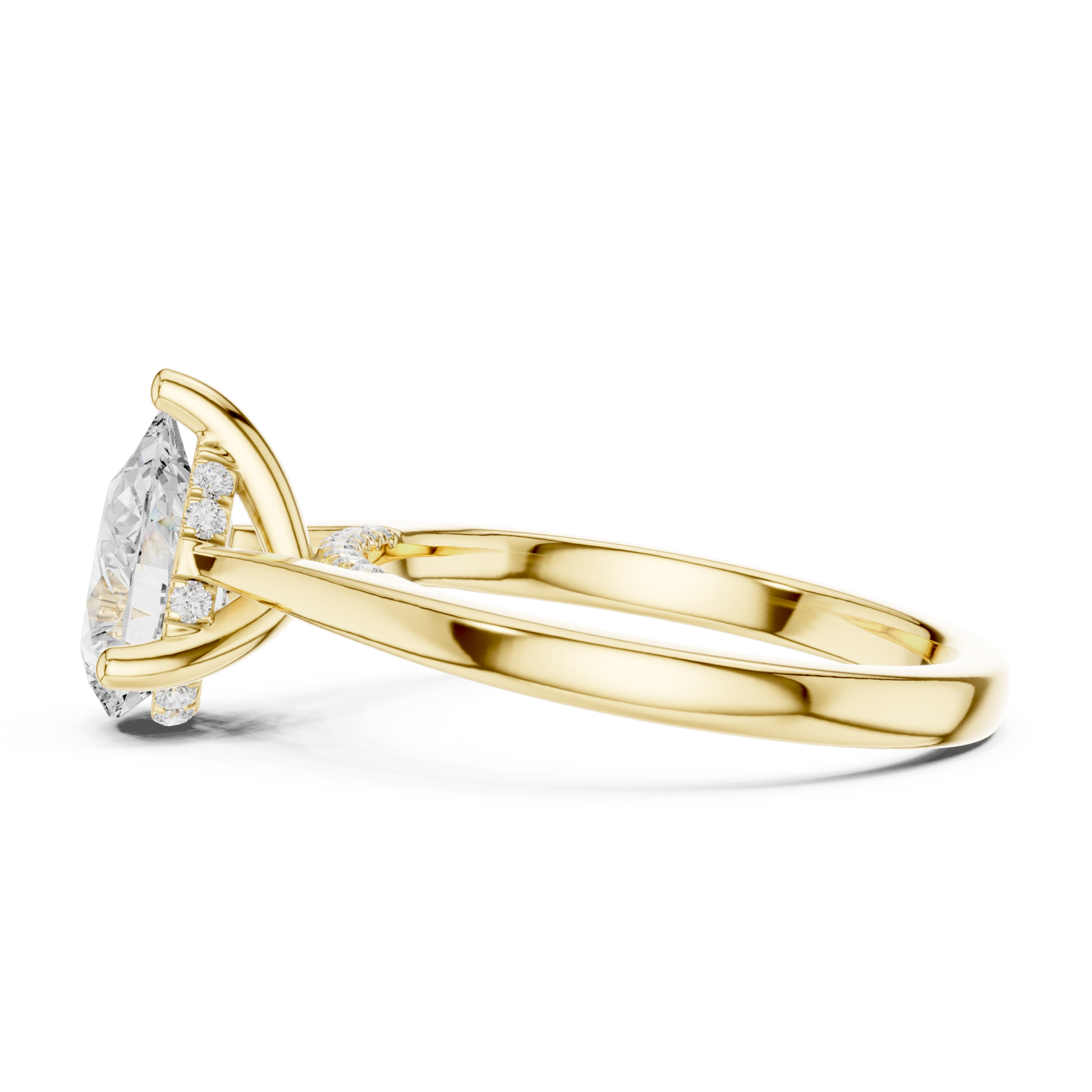  Gold Enchanted Promise Luxe Statement Ring Side View