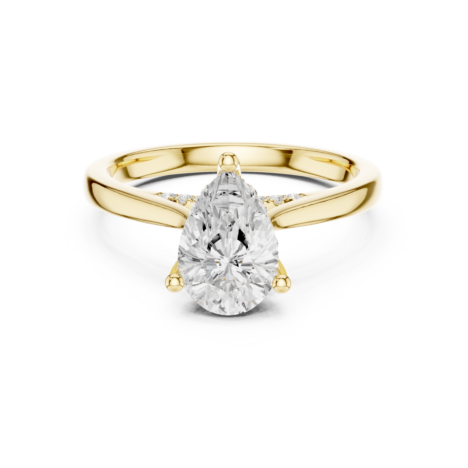  Gold Enchanted Promise Luxe Statement Ring Front View