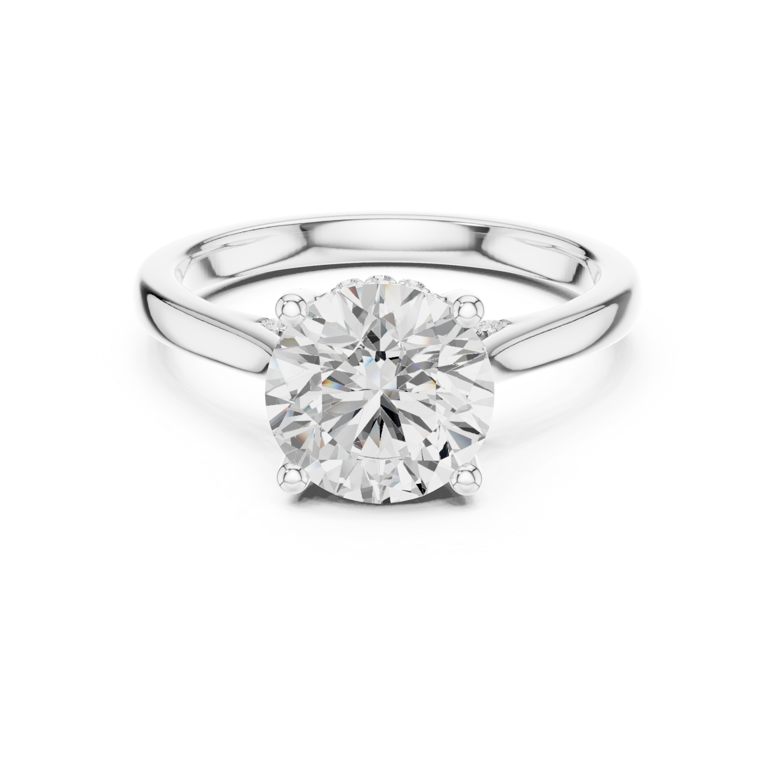  White Gold Elegance Within Reach Band Front View