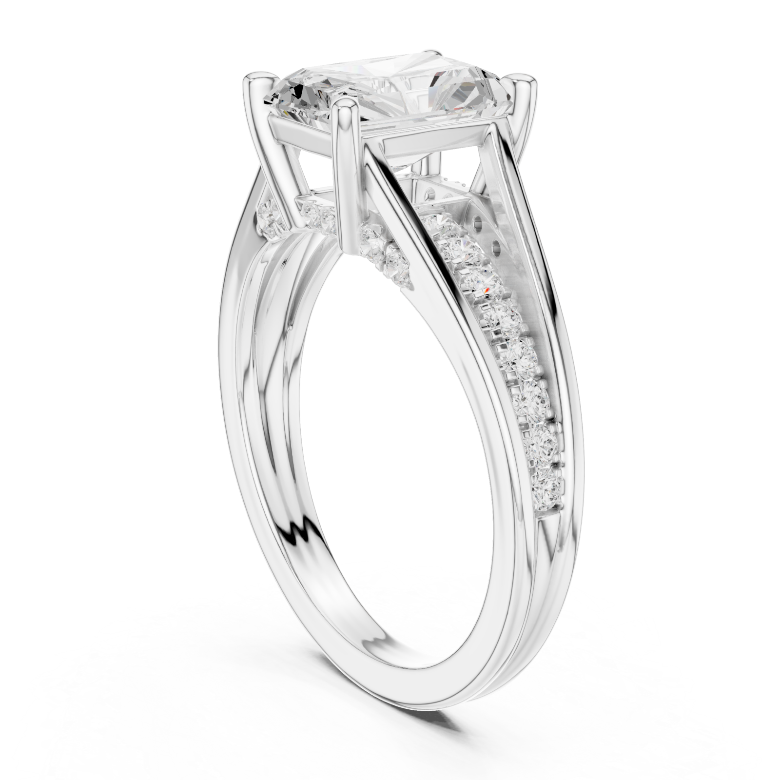  White Gold Infinite Spark Archway Left View