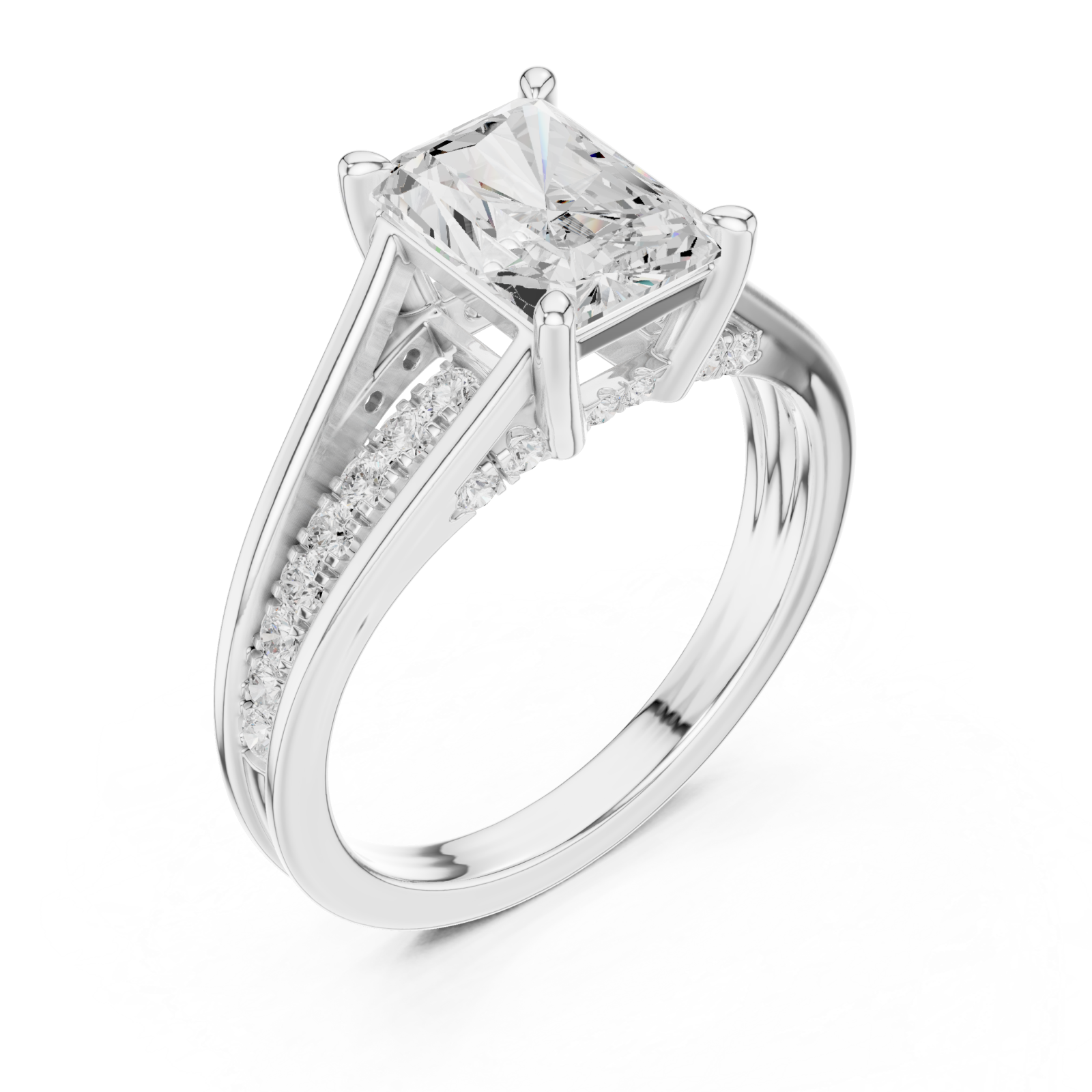  White Gold Infinite Spark Archway Right View