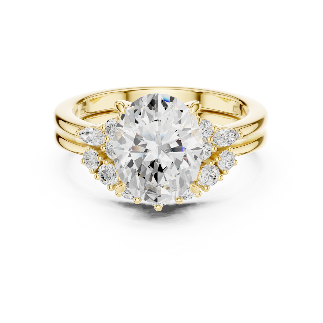 Gold Celestial Harmony Embrace Ring Right View