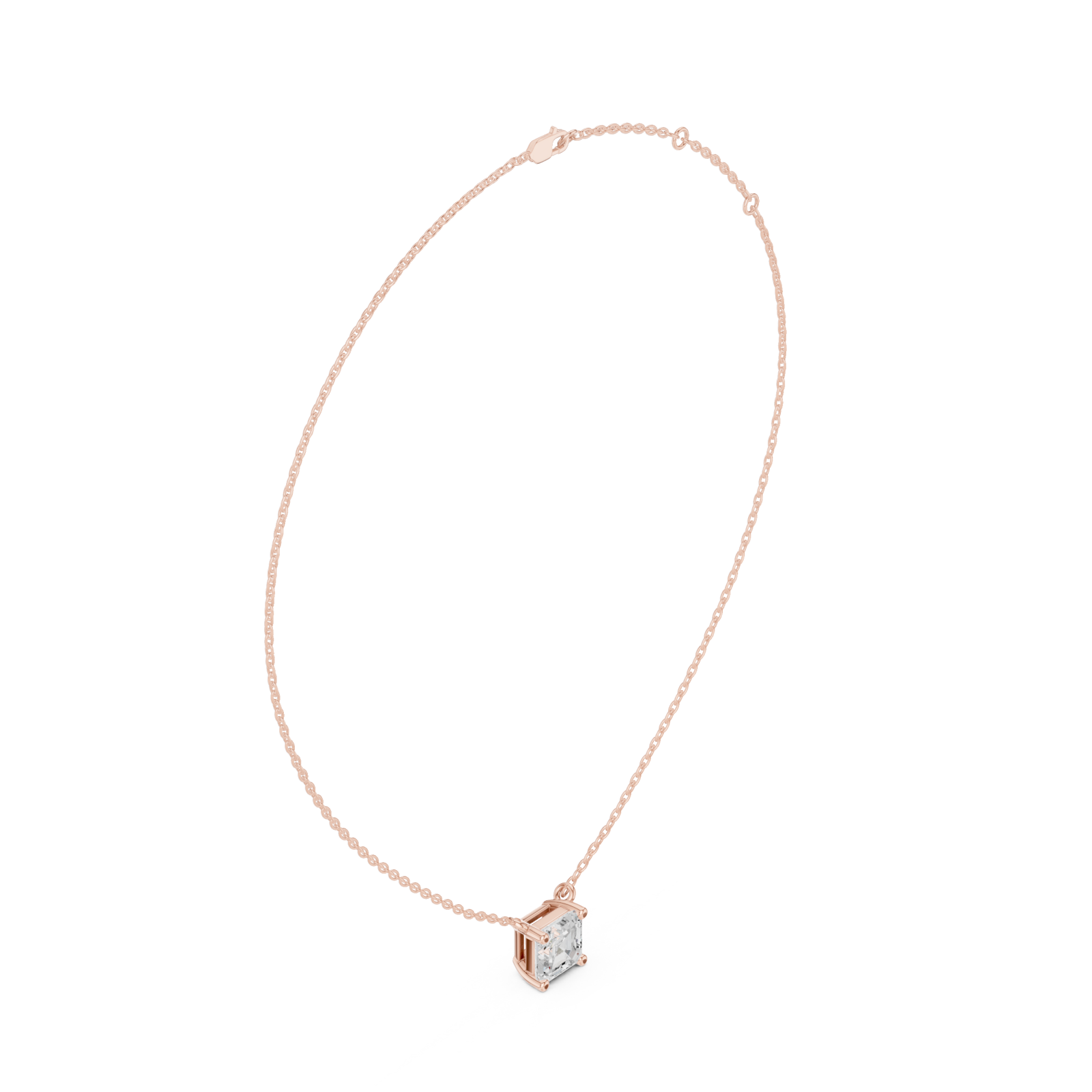  Rose Gold Golden Harmony Pillar Pendant Left View