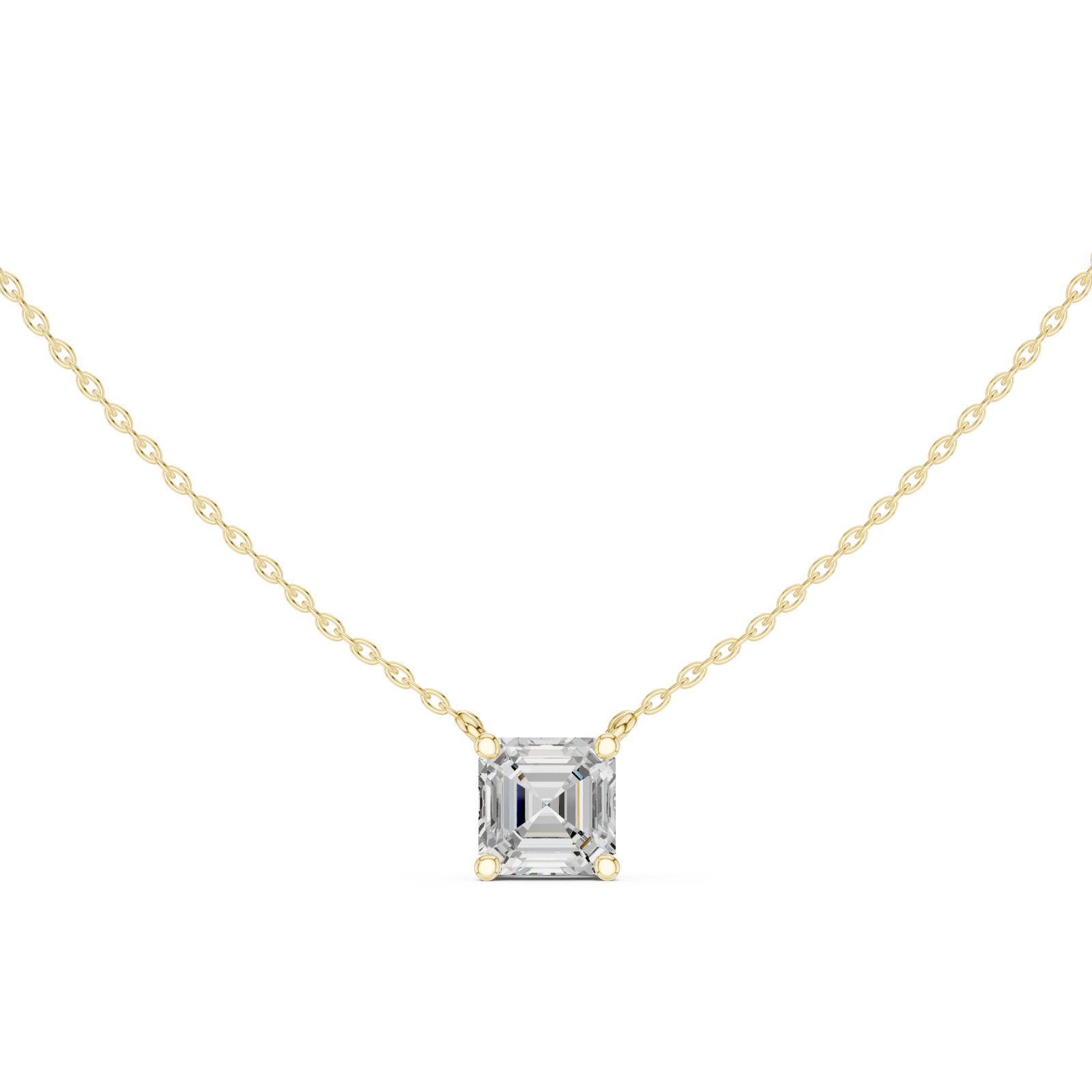  Gold Golden Harmony Pillar Pendant Front View