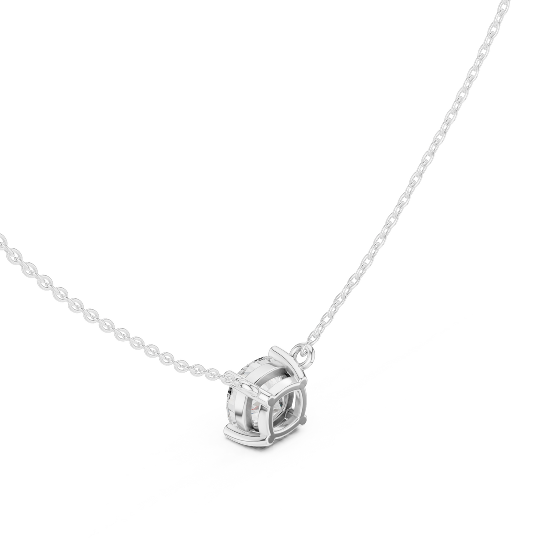  White Gold Eternal Lattice Pendant Right View