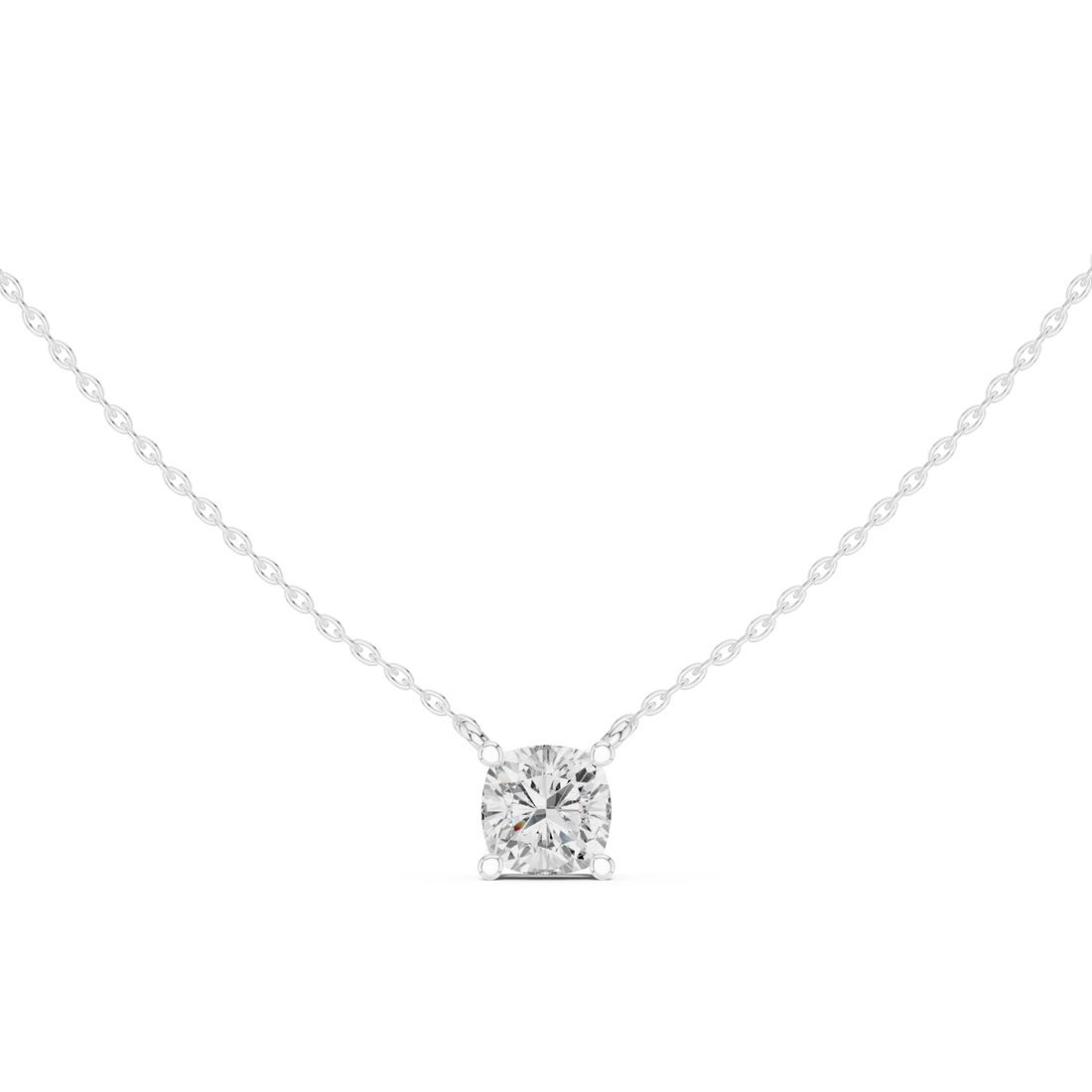  White Gold Eternal Lattice Pendant Right View