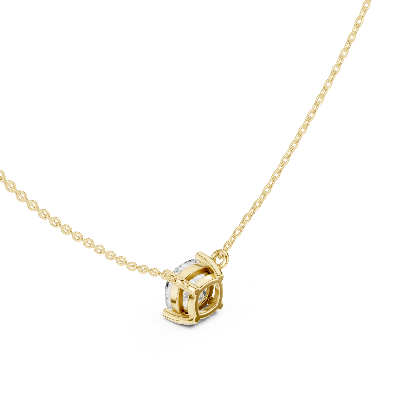 Gold Eternal Lattice Pendant Right View
