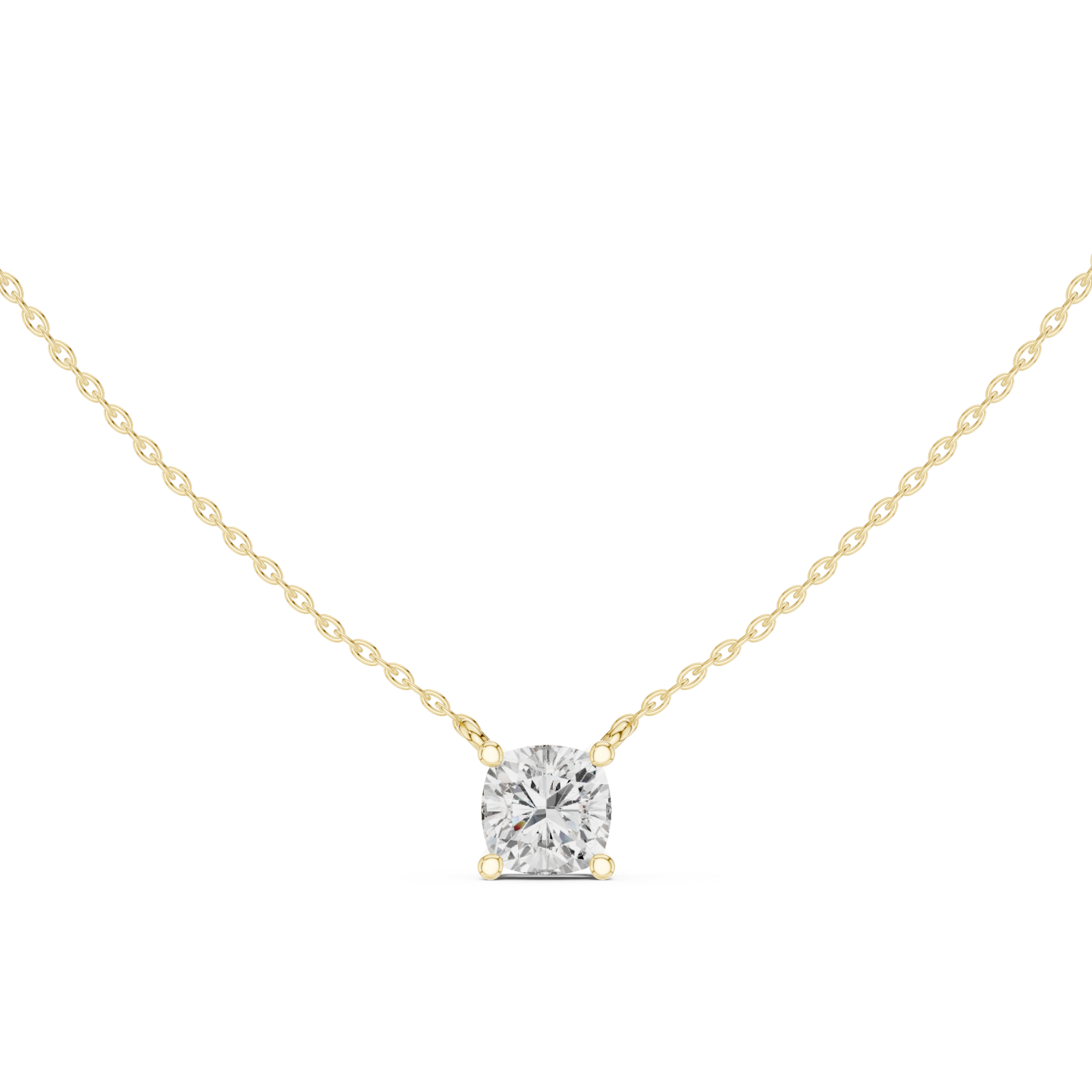  Gold Eternal Lattice Pendant Front View