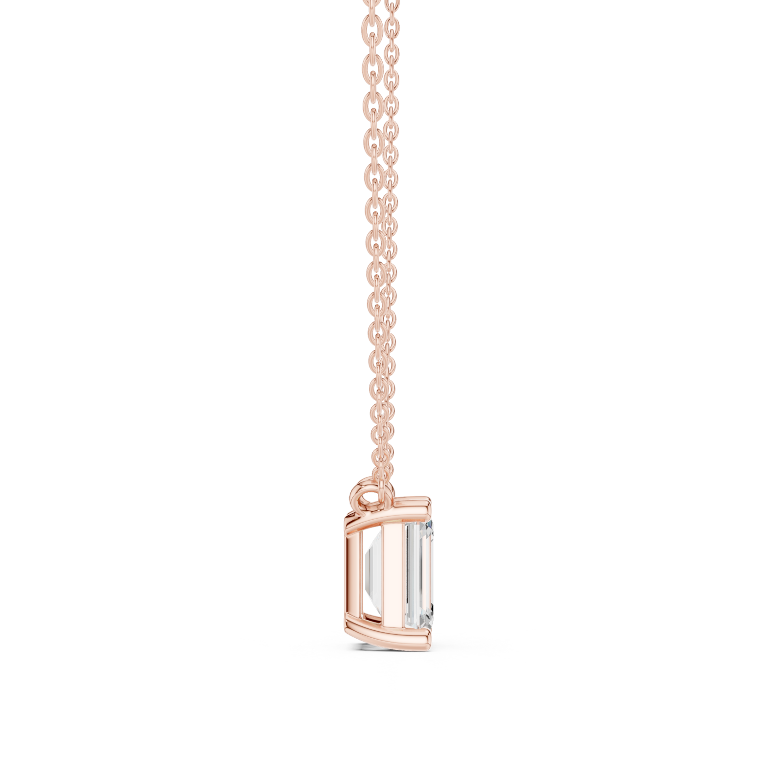  Rose Gold Eternal Harmony Modern Pendant Side View