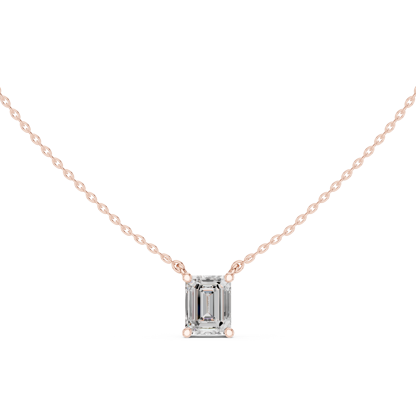  Rose Gold Eternal Harmony Modern Pendant Front View