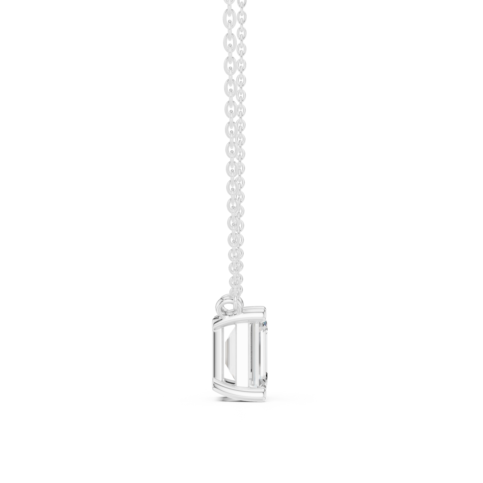  White Gold Eternal Harmony Modern Pendant Side View