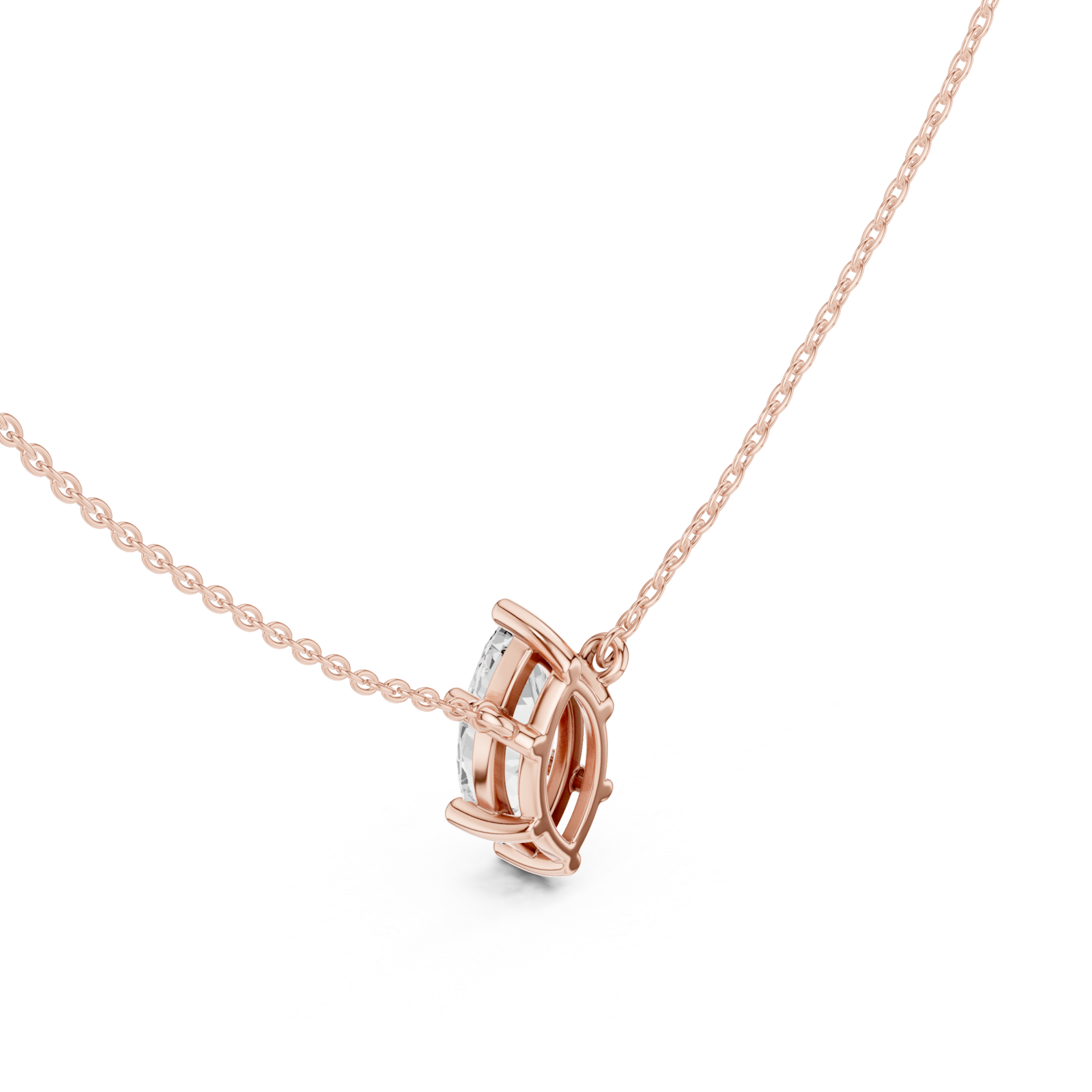  Rose Gold Graceful Aura Pendant Right View