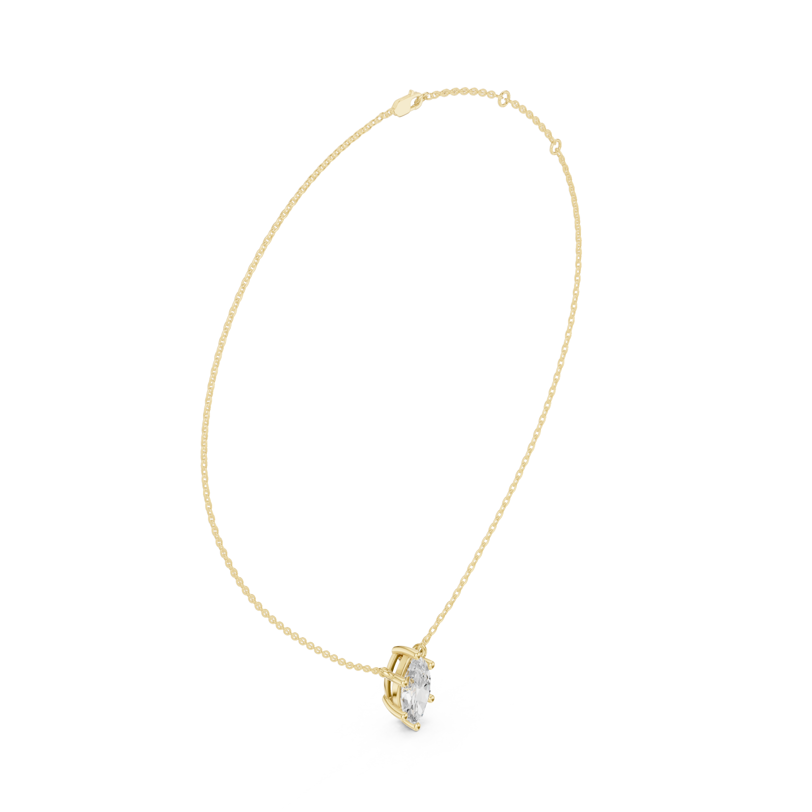  Gold Graceful Aura Pendant Left View
