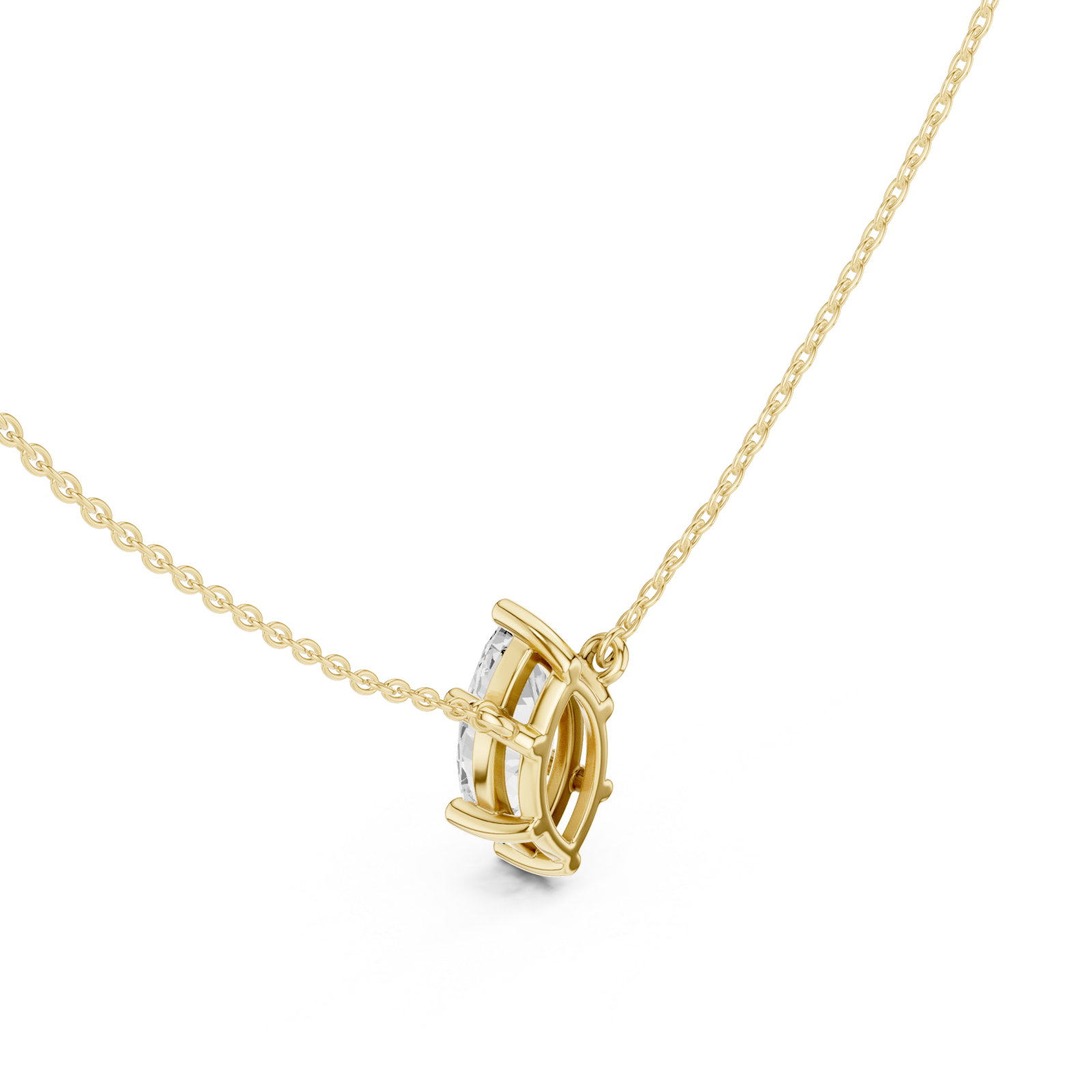Gold Graceful Aura Pendant Right View