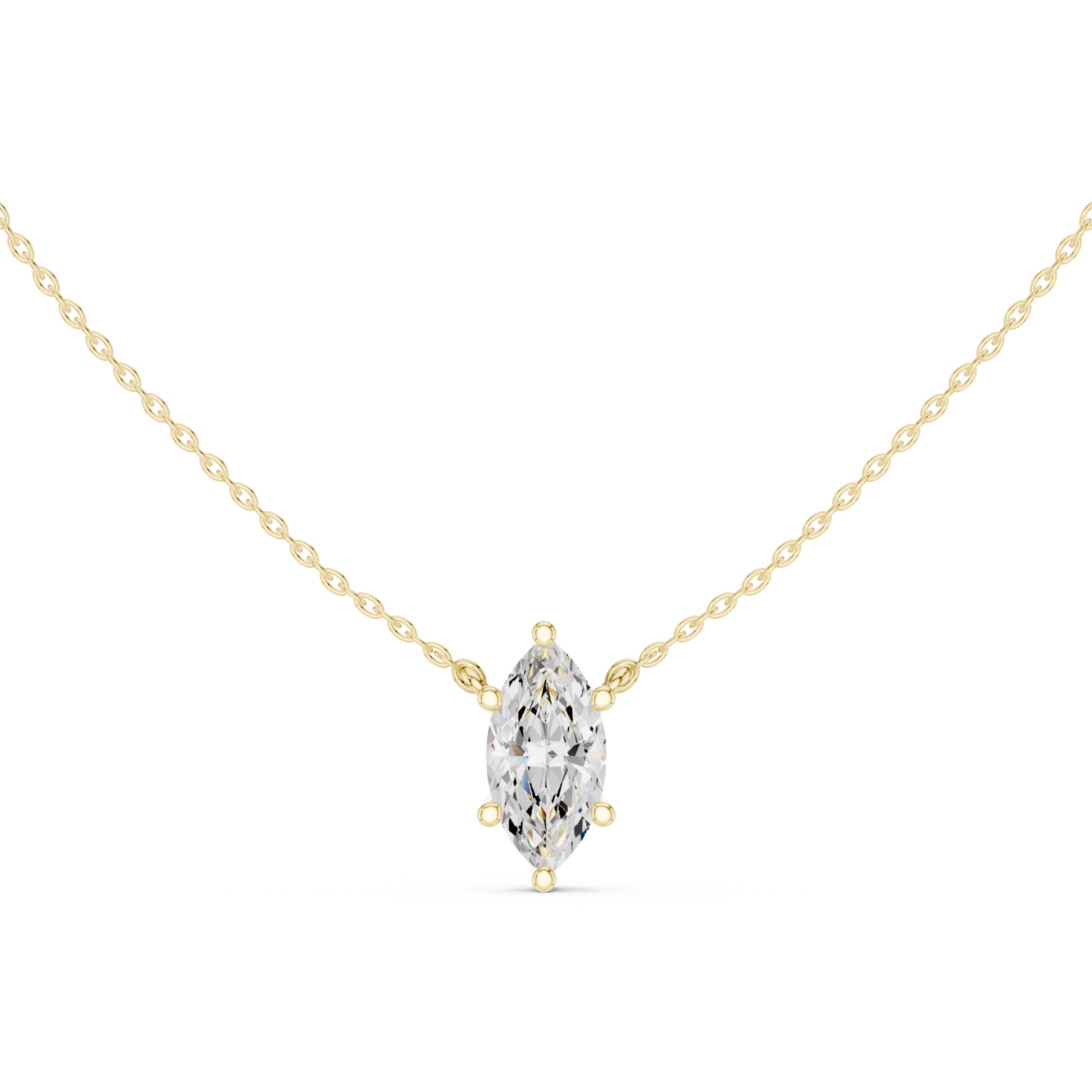  Gold Graceful Aura Pendant Front View