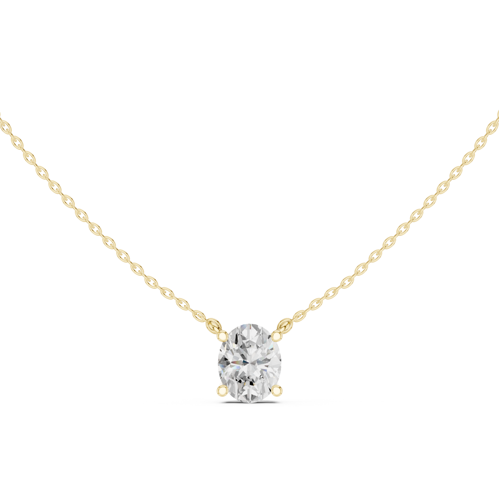  Gold Petite Embrace Hoop Pendant Front View