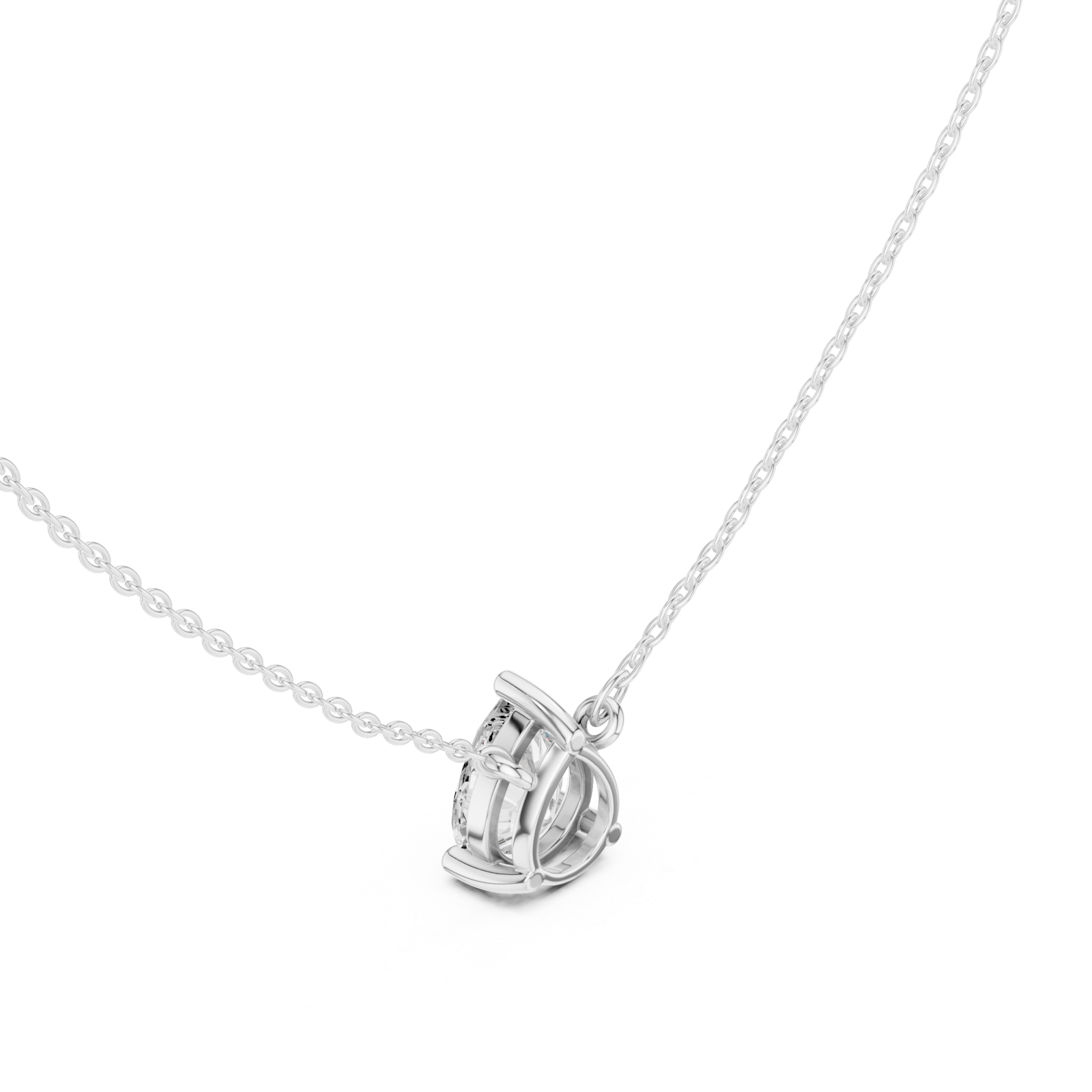  White Gold Heirloom Embrace Pendant Right View