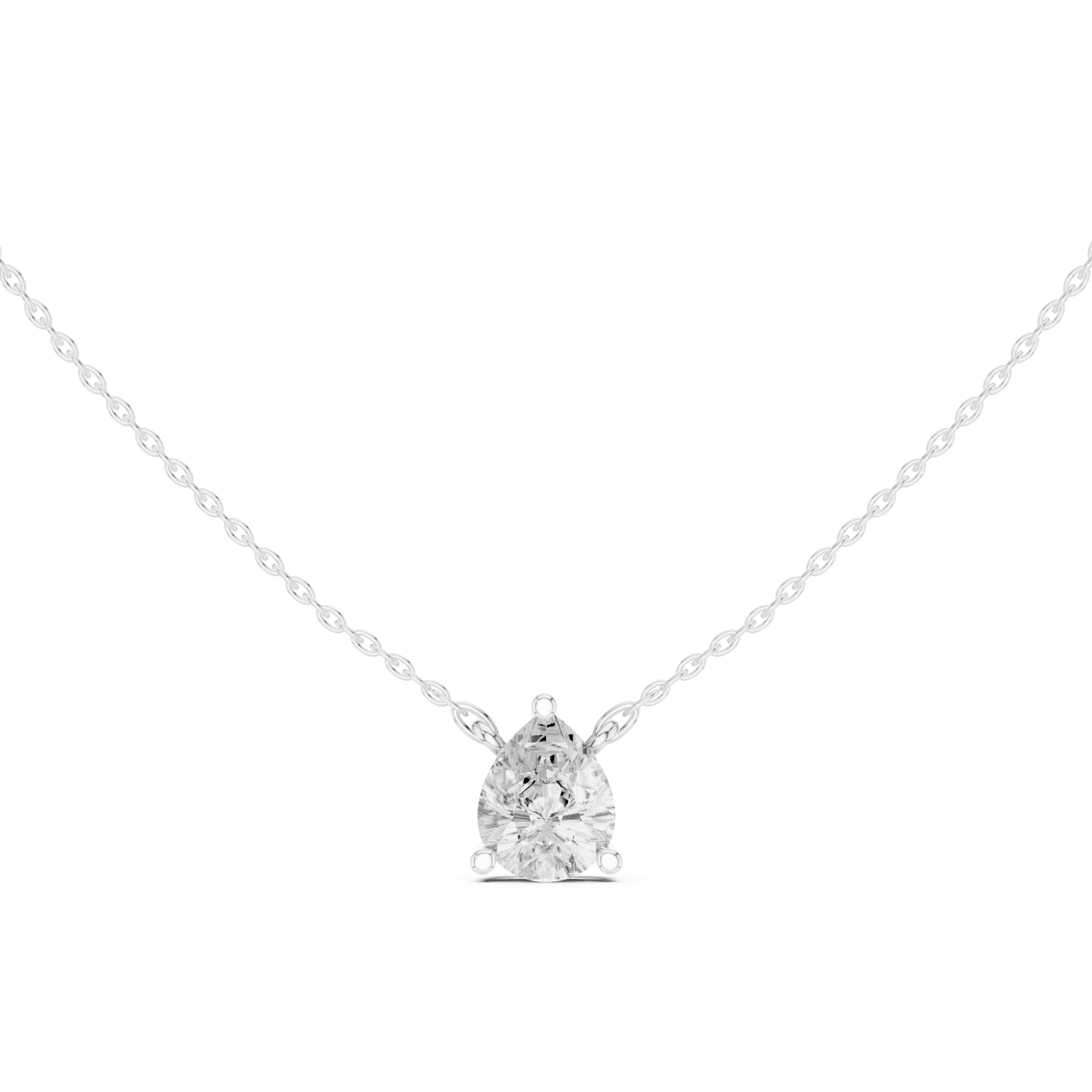 White Gold Heirloom Embrace Pendant Front View