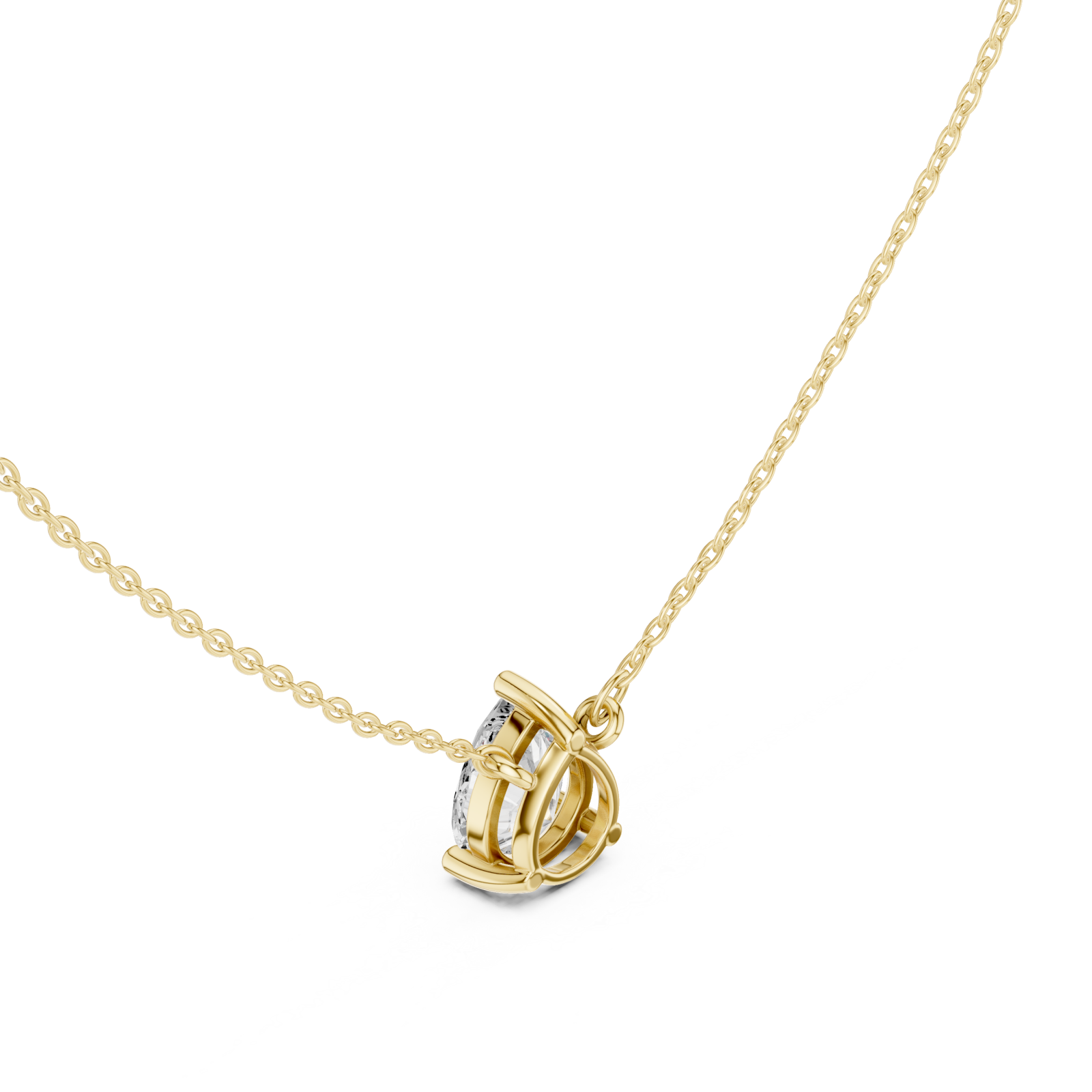 Gold Heirloom Embrace Pendant Right View