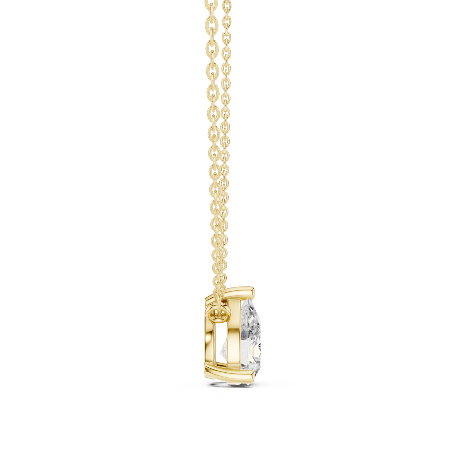  Gold Heirloom Embrace Pendant Side View