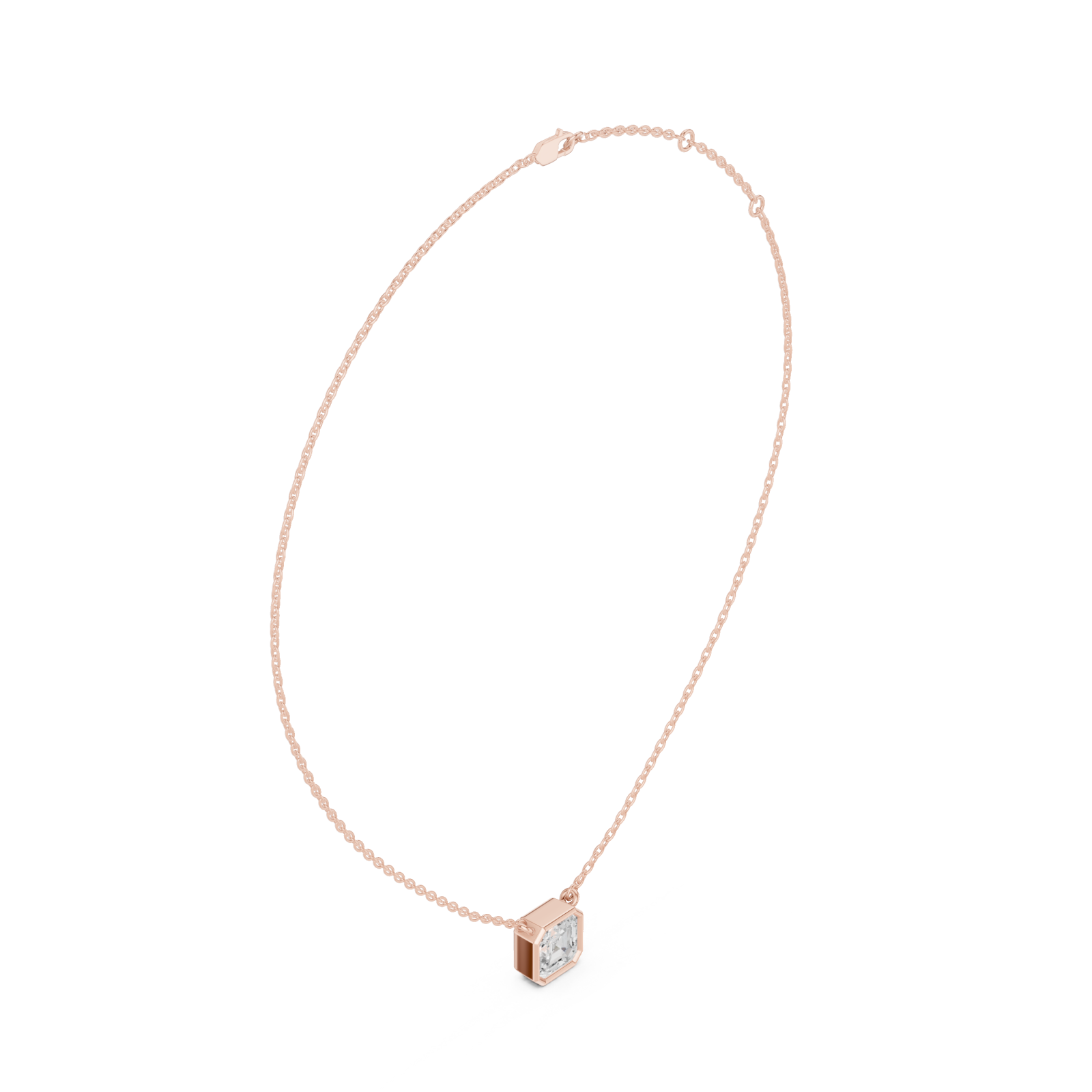  Rose Gold Opaline Grace Pendant Left View