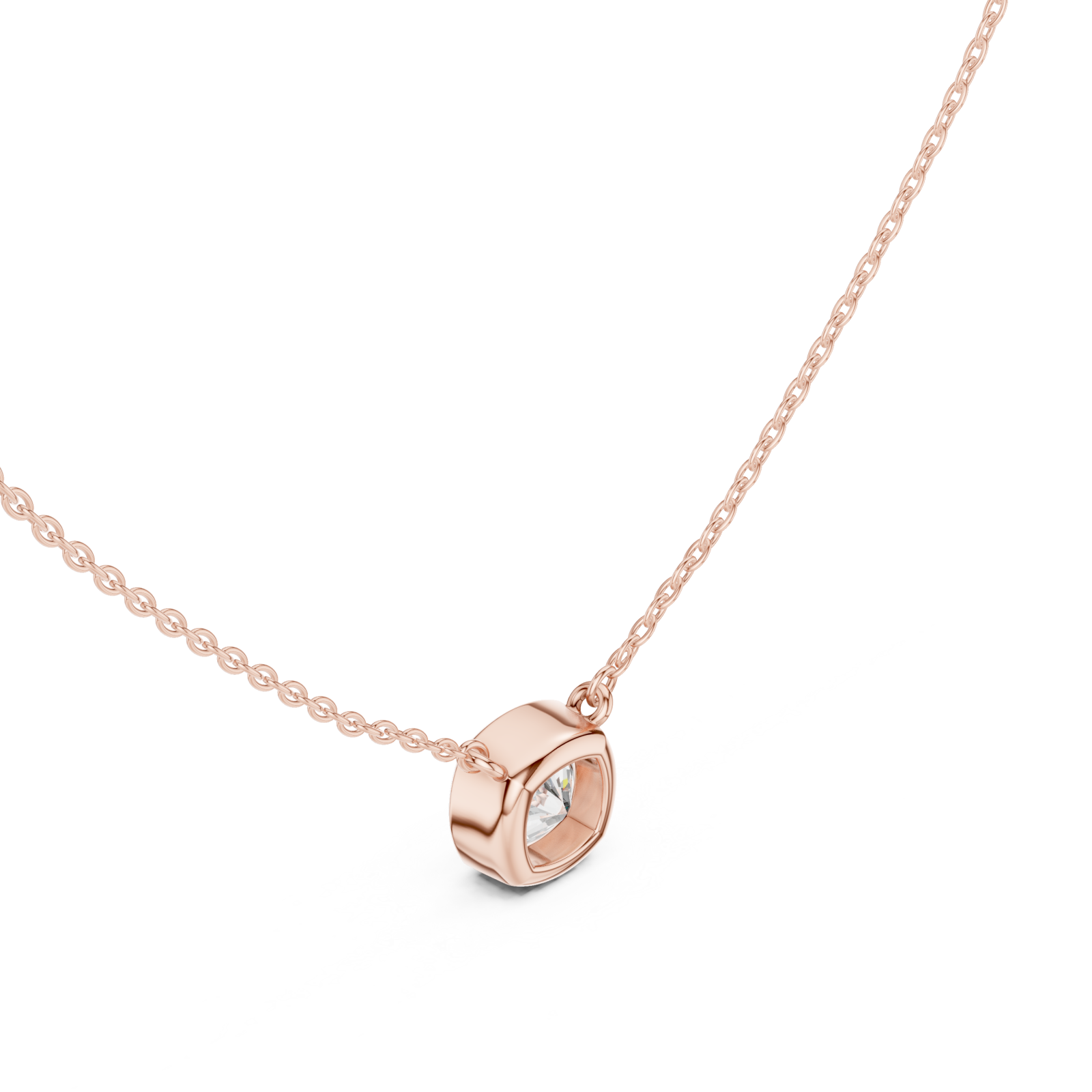  Rose Gold Radiant Glide Pendant Right View