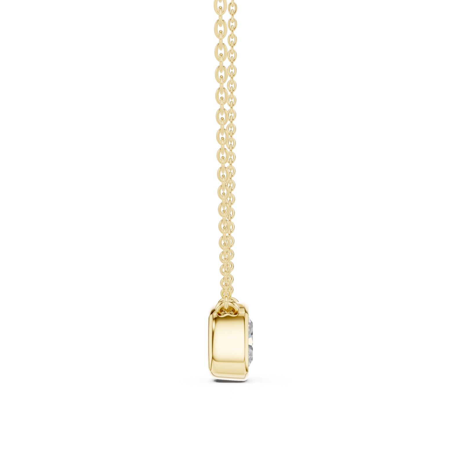  Gold Radiant Glide Pendant Side View