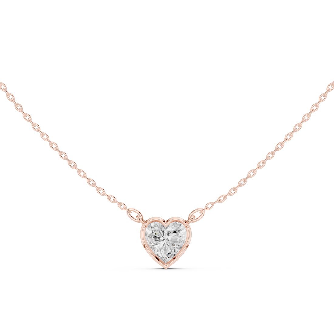  Rose Gold Enchanted Heart Harmony Pendant Right View