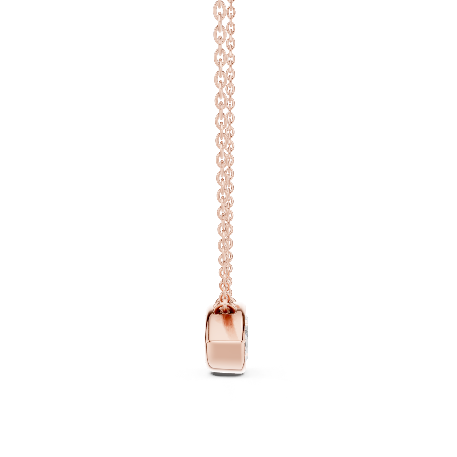  Rose Gold Lumina Grace Pendant Side View