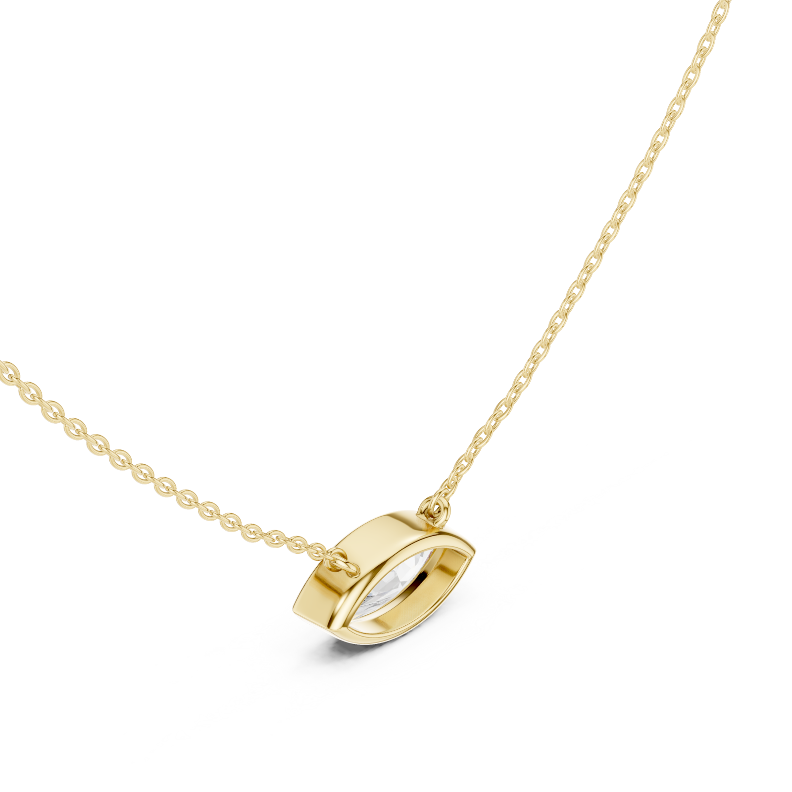 Gold Lumina Grace Pendant Right View