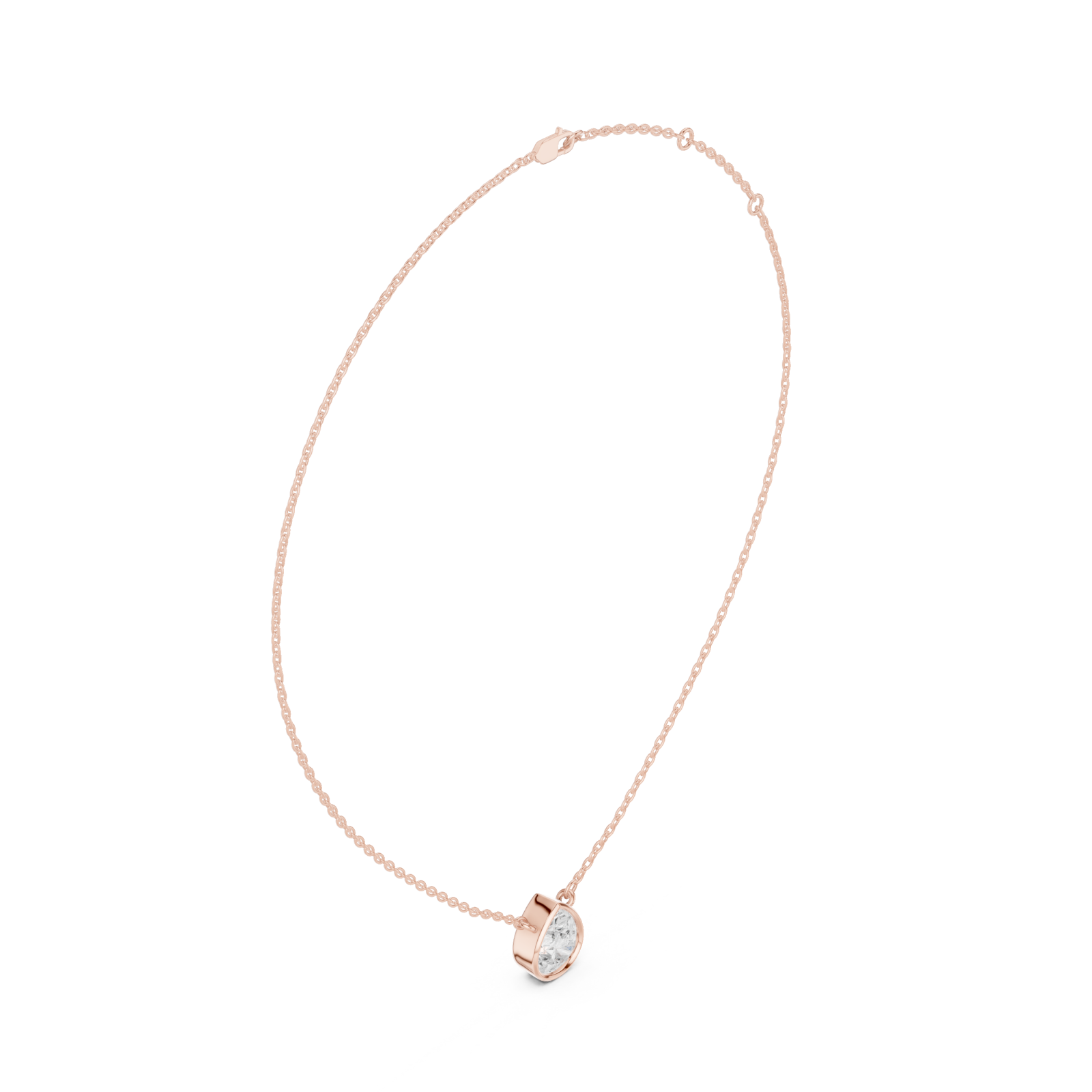  Rose Gold Eternal Embrace Pendant Left View