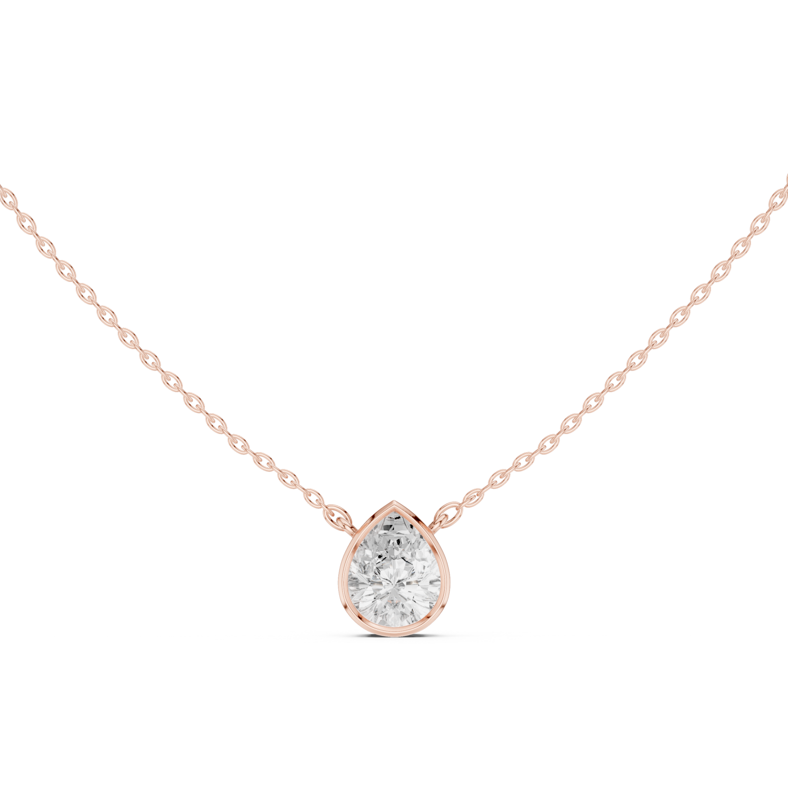  Rose Gold Eternal Embrace Pendant Front View