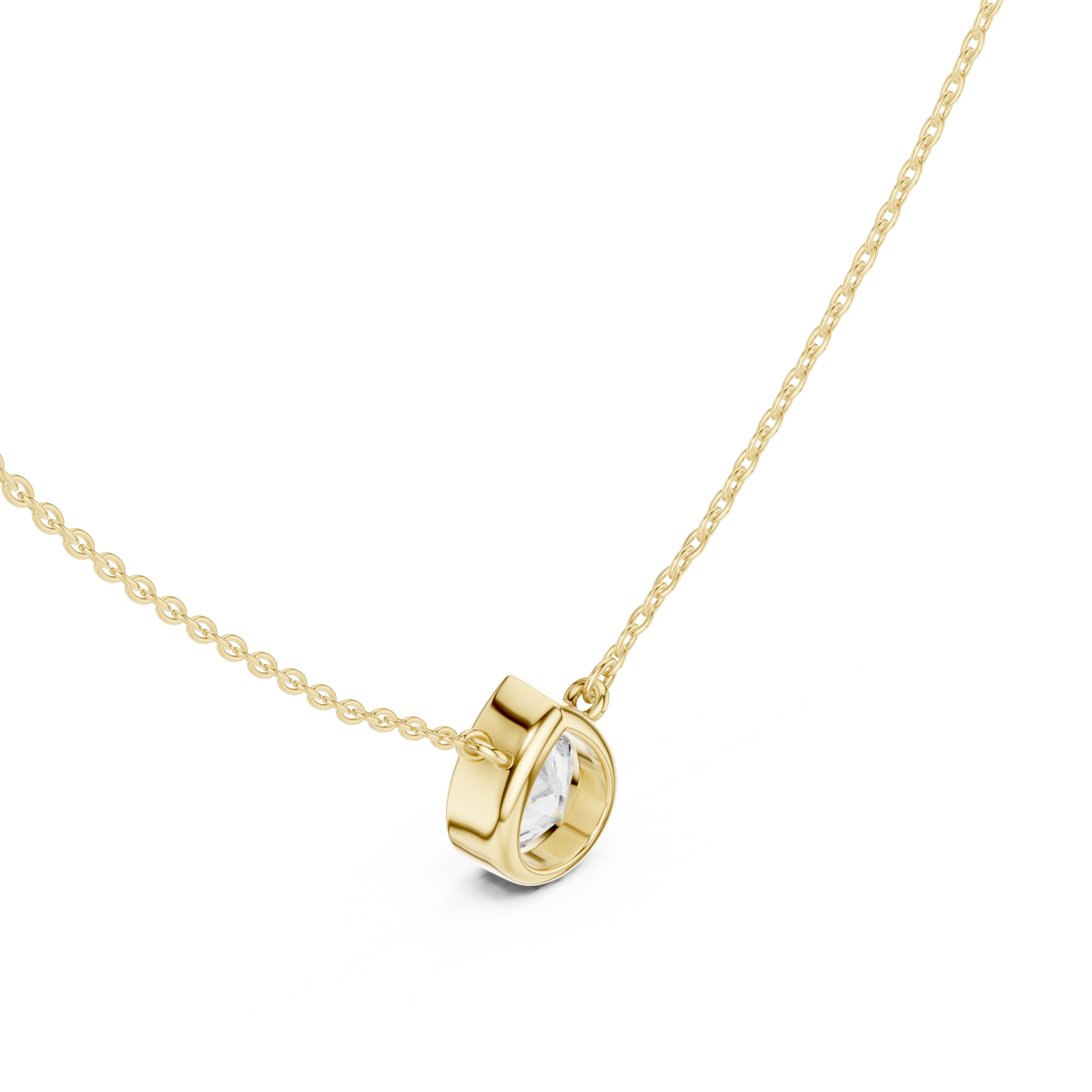 Gold Eternal Embrace Pendant Right View